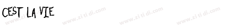 Cest la vie字体转换